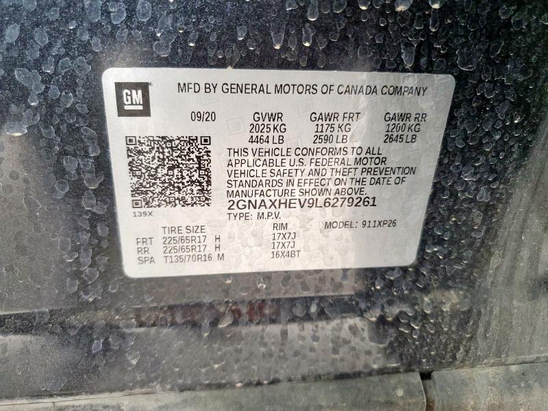 2020 CHEVROLET EQUINOX LS - 2GNAXHEV9L6279261