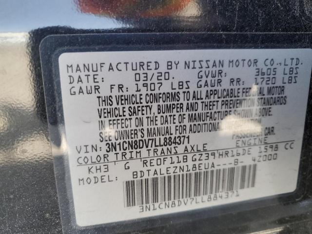 2020 NISSAN VERSA S - 3N1CN8DV7LL884371