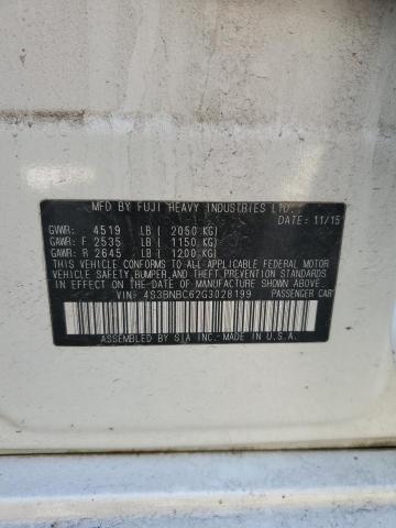 2016 SUBARU LEGACY 2.5 4S3BNBC62G3028199