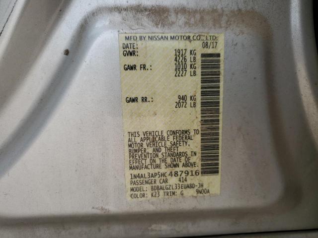 2017 NISSAN ALTIMA 2.5 - 1N4AL3AP5HC487916
