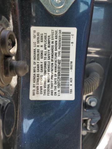 2019 HONDA CIVIC LX - 19XFC2F68KE001402