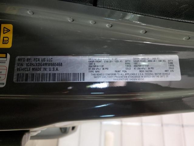 2021 JEEP WRANGLER U 1C4HJXDG4MW665468