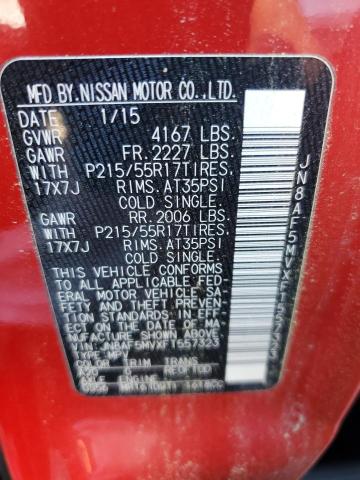 2015 NISSAN JUKE S - JN8AF5MVXFT557323