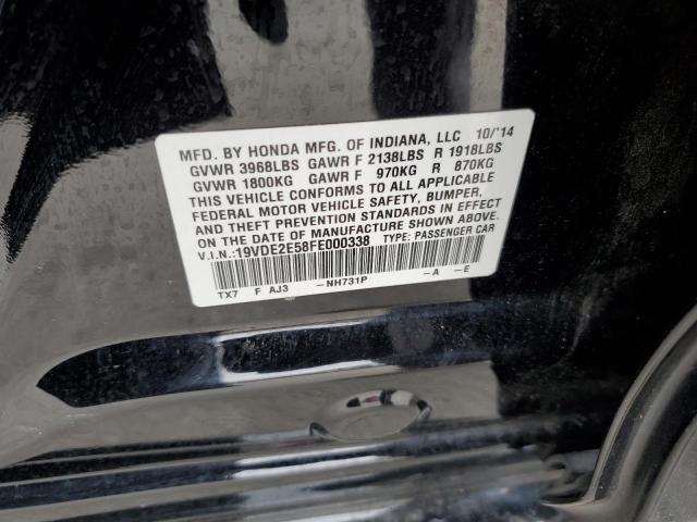 2015 ACURA ILX 24 PRE 19VDE2E58FE000338