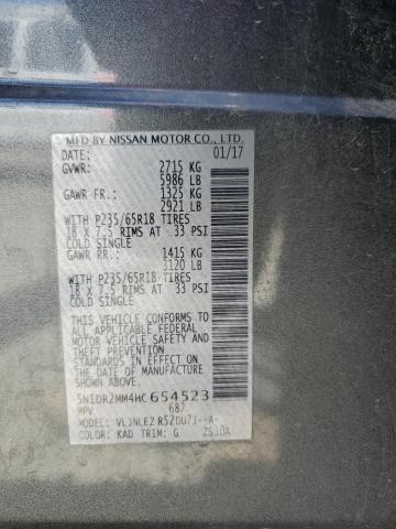 2017 NISSAN PATHFINDER - 5N1DR2MM4HC654523