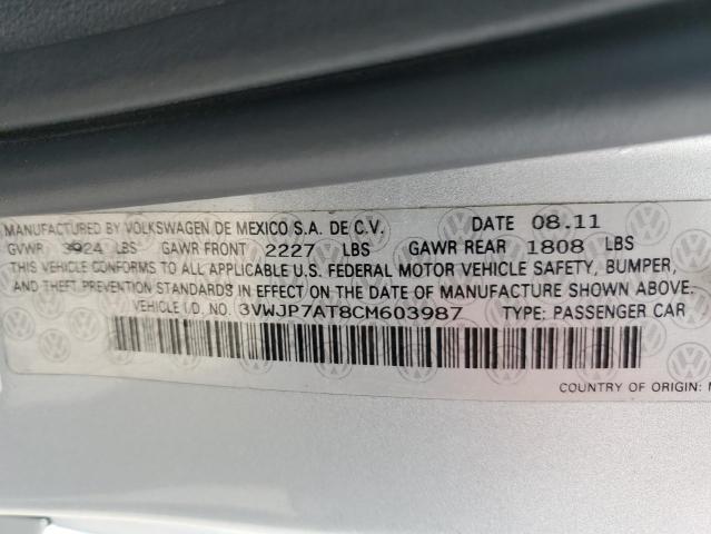 2012 VOLKSWAGEN BEETLE - 3VWJP7AT8CM603987