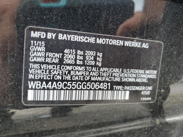 2016 BMW 428 I GRAN WBA4A9C55GG506481