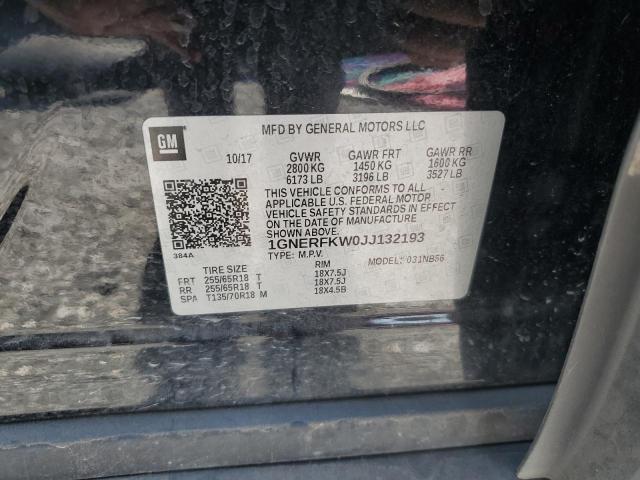 2018 CHEVROLET TRAVERSE L - 1GNERFKW0JJ132193