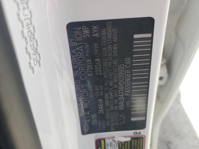 2017 KIA CADENZA PR KNALB4J14H5039935