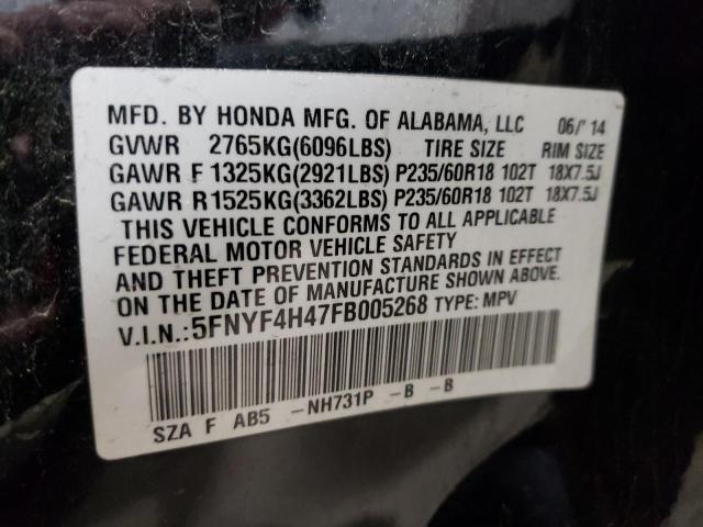 2015 HONDA PILOT EX 5FNYF4H47FB005268