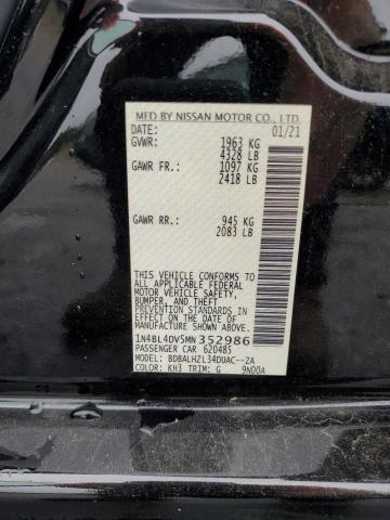 2021 NISSAN ALTIMA SV - 1N4BL4DV5MN352986