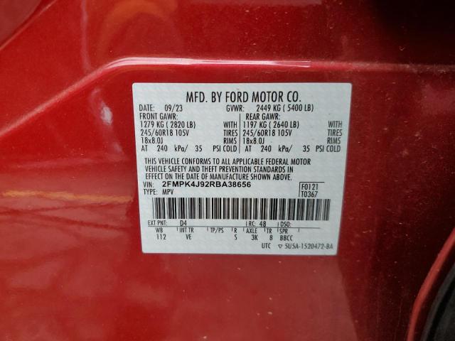 2024 FORD EDGE SEL 2FMPK4J92RBA38656