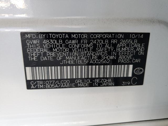 2015 LEXUS GS 350 JTHBE1BL5FA002562