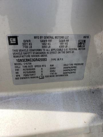 2016 CHEVROLET TAHOE C150 - 1GNSCBKC3GR429083