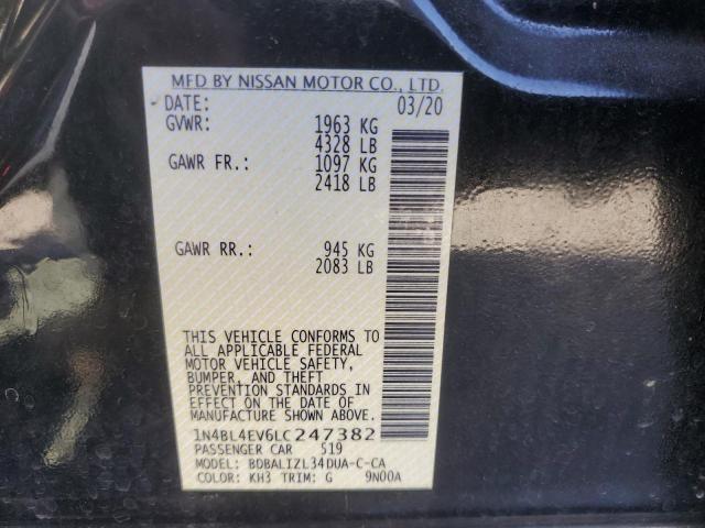2020 NISSAN ALTIMA SL - 1N4BL4EV6LC247382
