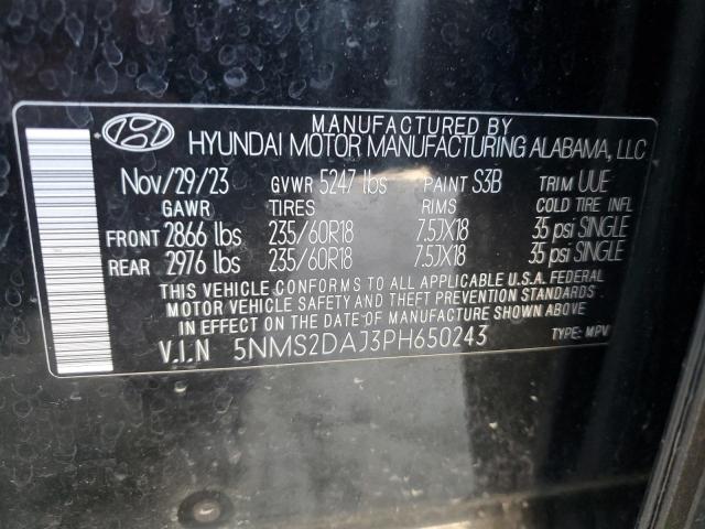 2023 HYUNDAI SANTA FE S - 5NMS2DAJ3PH650243