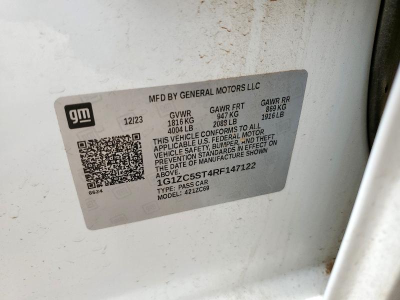 2024 CHEVROLET MALIBU LS 1G1ZC5ST4RF147122