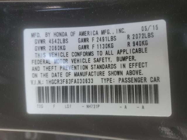 2015 HONDA ACCORD EXL - 1HGCR3F83FA030633