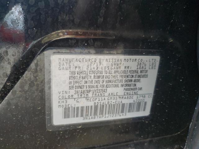 2018 NISSAN SENTRA S - 3N1AB7AP1JY237643
