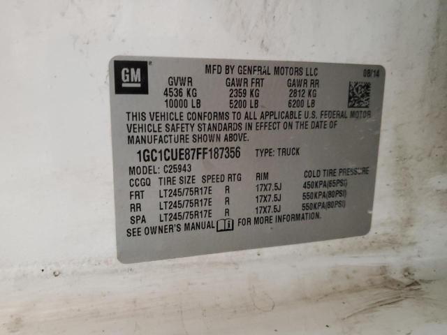 2015 CHEVROLET SILVERADO - 1GC1CUE87FF187356