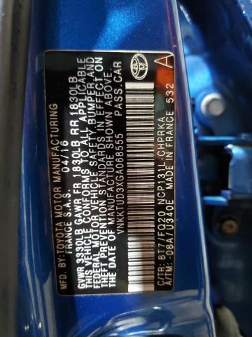 2016 TOYOTA YARIS L - VNKKTUD3XGA068555