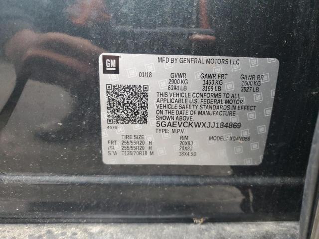 2018 BUICK ENCLAVE AV - 5GAEVCKWXJJ184869