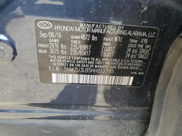 2017 HYUNDAI SANTA FE S - 5NMZU3LB5HH012795