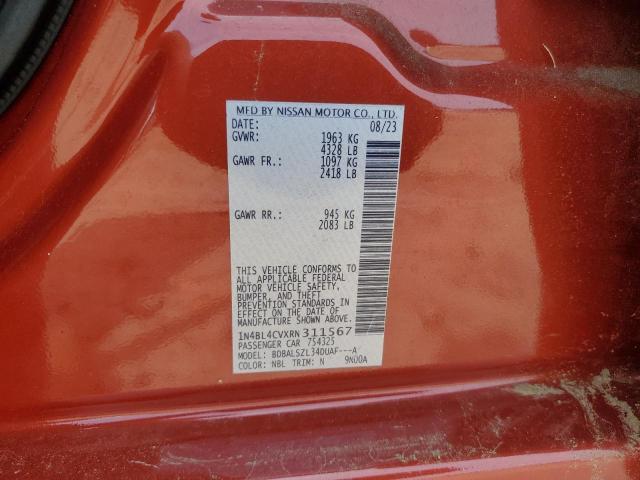 2024 NISSAN ALTIMA SR - 1N4BL4CVXRN311567