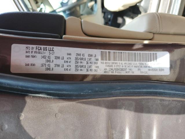 2017 JEEP GRAND CHER - 1C4RJFBG6HC886207