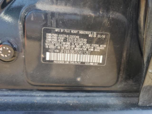 2016 SUBARU WRX - JF1VA1B67G9827287