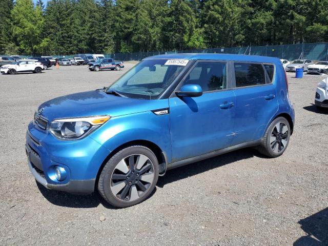 KIA SOUL + 2017 blue  gas KNDJP3A59H7490646 photo #1