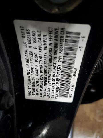 19XFC1F30HE207371 2017 HONDA CIVIC