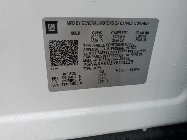 2019 CHEVROLET EQUINOX LS - 2GNAXSEV1K6111125