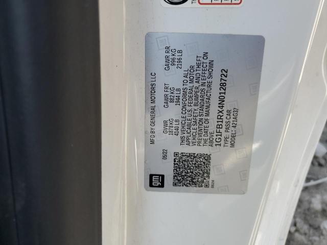 2022 CHEVROLET CAMARO LS - 1G1FB1RX4N0128722