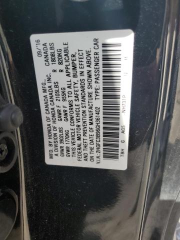 2016 HONDA CIVIC TOUR - 2HGFC3B96GH361402