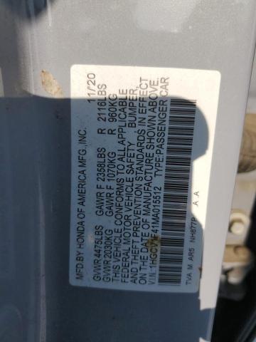 2021 HONDA ACCORD SPO - 1HGCV1F41MA015512