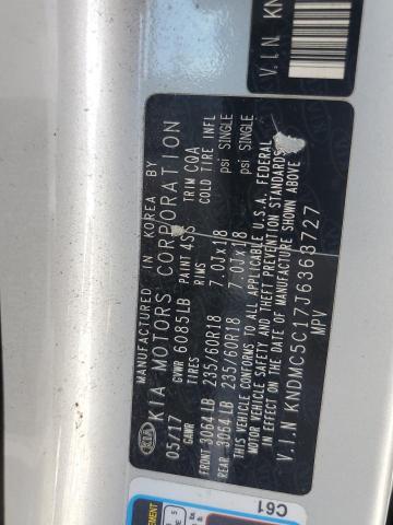 2018 KIA SEDONA EX KNDMC5C17J6363727