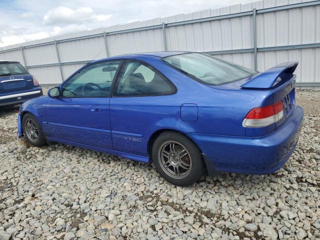 HONDA CIVIC SI 2000 blue  gas 1HGEM1157YL059617 photo #3