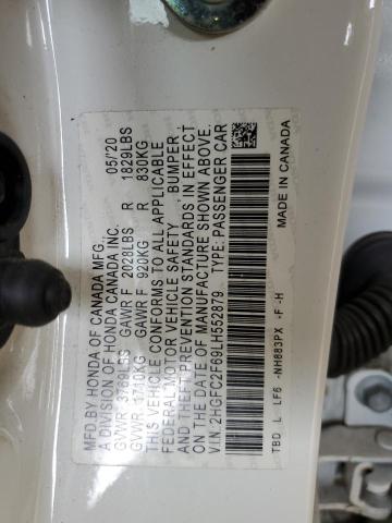 2020 HONDA CIVIC LX 2HGFC2F69LH552879
