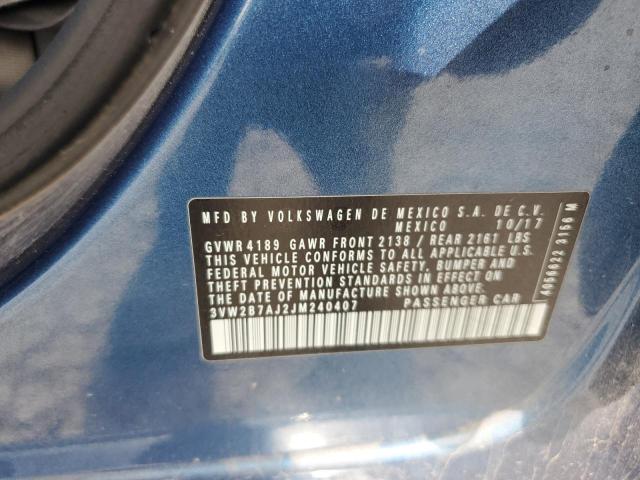 2018 VOLKSWAGEN JETTA S 3VW2B7AJ2JM240407