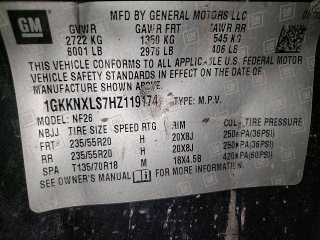 2017 GMC ACADIA DEN 1GKKNXLS7HZ119174