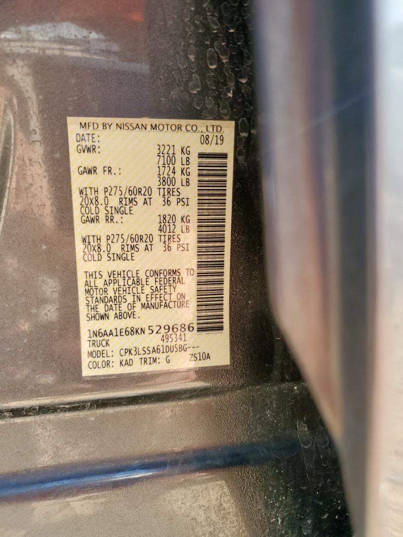 2019 NISSAN TITAN PLAT 1N6AA1E68KN529686