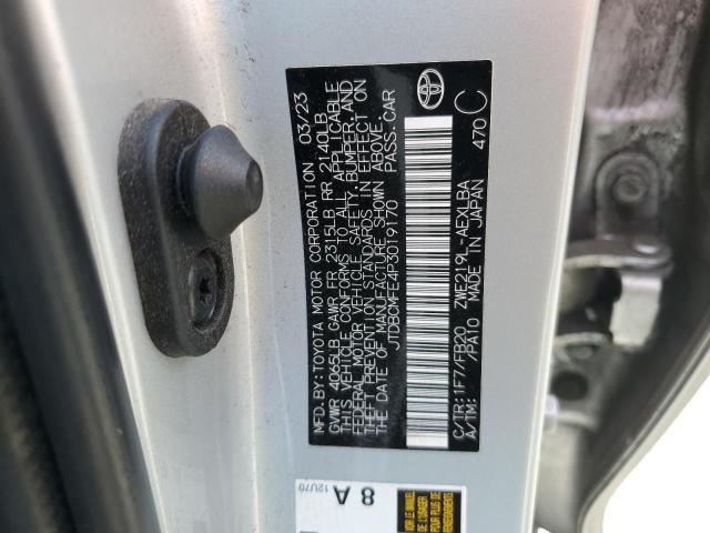 2023 TOYOTA COROLLA LE - JTDBCMFE4P3019170