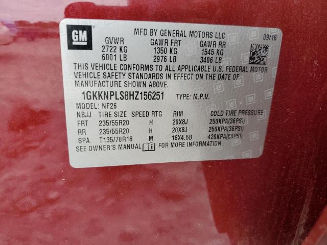 2017 GMC ACADIA DEN 1GKKNPLS8HZ156251