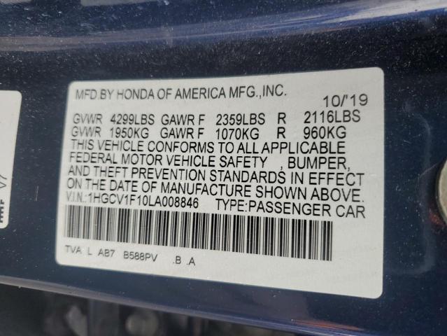 2020 HONDA ACCORD LX - 1HGCV1F10LA008846