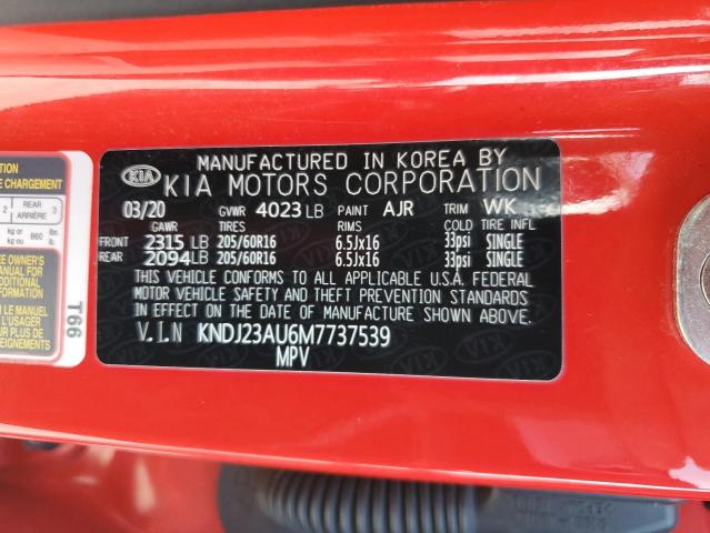 2021 KIA SOUL LX KNDJ23AU6M7737539