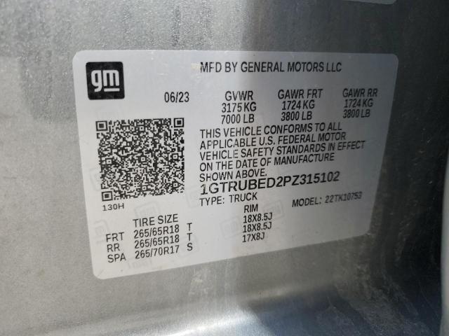 2023 GMC SIERRA K15 - 1GTRUBED2PZ315102