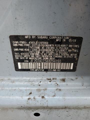 2019 SUBARU CROSSTREK - JF2GTACC5K8294891