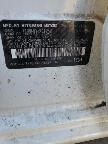 2017 MITSUBISHI MIRAGE G4 - ML32F3FJ2HHF16985