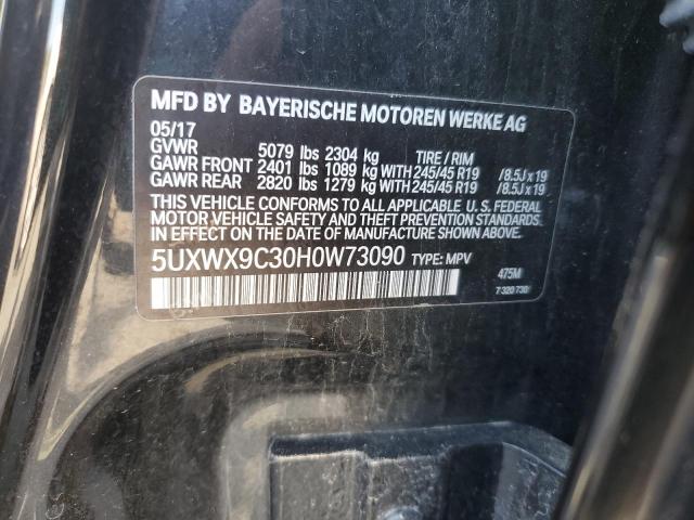 2017 BMW X3 XDRIVE2 - 5UXWX9C30H0W73090